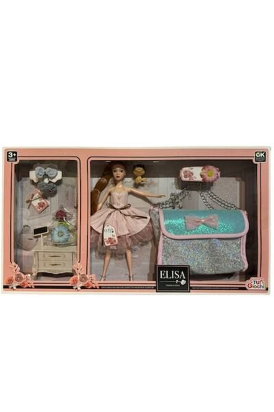 OEM Elisa Doll, Fashion, with Hair Accessories, Furniture, Spacious Handbag f...