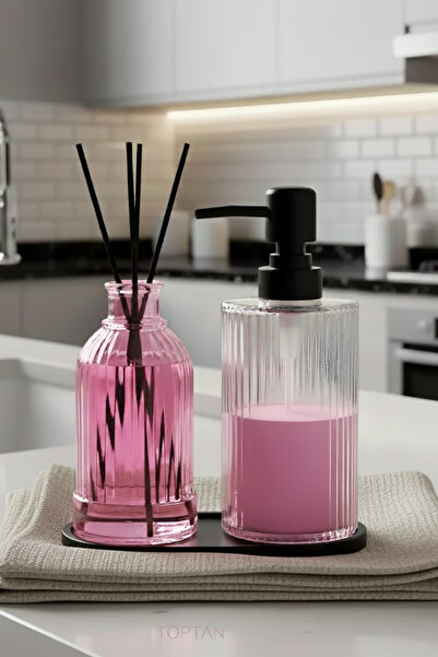 VENETTO SET DE DOZATORI DE SABUN LIQUID DE STICLA PROFUMATĂ ODA SB121