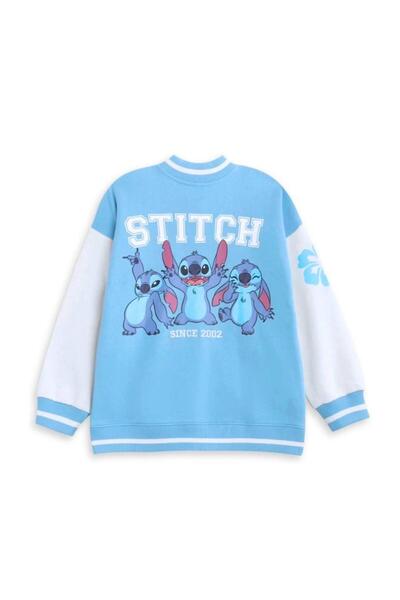 ALYAKİDS ÇOCUK KOLEJ MONT STİÇ BASKILI BİKER YUMUŞAK PUF DOKULU ÖNDEN DÜĞMELİ SICAK TUTAN 5-14