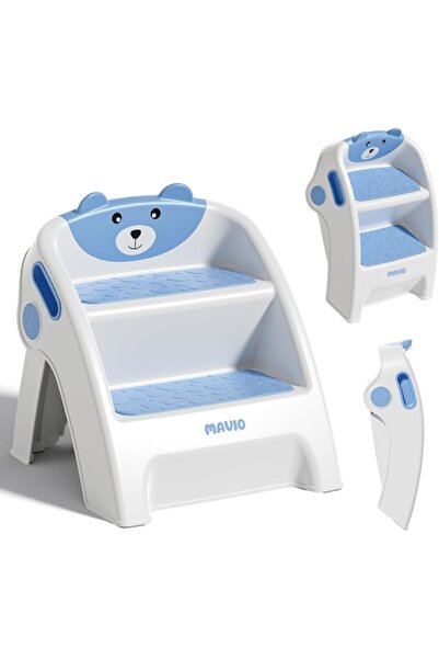 mavio Scaunel copii Little Bear, inaltator WC 2 trepte, antialunecare, pliabil
