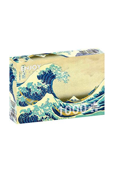 Enjoy Puzzle Puzzle 1000 de piese Enjoy Katsushika Hokusai: Marele Val de lân...