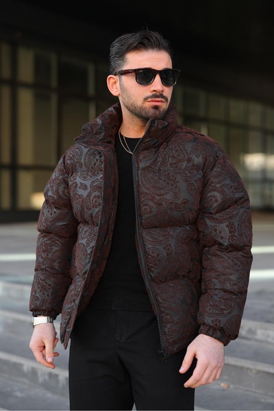 RHONES PALTOane FLOCATE DE IARNĂ BĂRBAȚI cu guler vertical