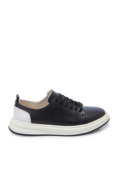 Tergan Siyah Hakiki Deri Erkek Sneaker - E25S1AY57544-A23
