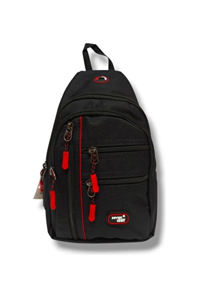 SEVENTEEN 4925-26 حقيبة كروس من قماش الكتان متوسطة الحجم