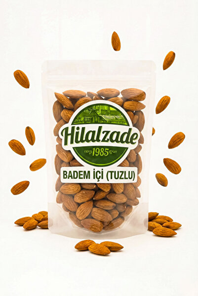 Hilalzade Kavrulmuş Tuzlu Badem Yeni Mahsül Lüks Badem İçi 600 Gr