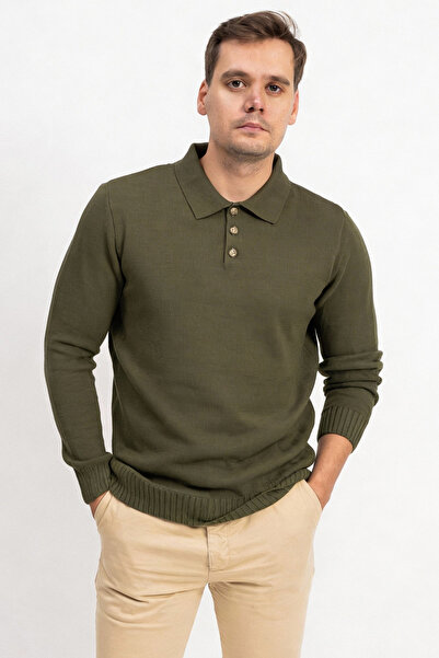 F&K Polo Neck Men's Knitwear Sweater