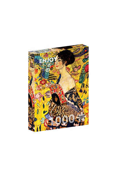 Enjoy Puzzle Puzzle 1000 piese Enjoy – Gustav Klimt: Doamna cu evantai