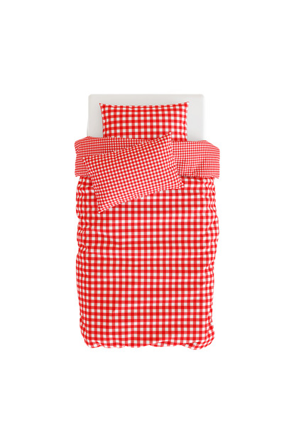 itsybitsy Gingham Red Duvet Cover Set, Multicolor, 140X200 cm