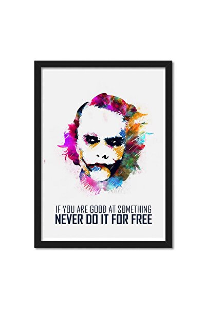 ALAYRA International ملصق مؤطر عليه اقتباس من الجوكر من ألايرا، مناسب للغرف و...