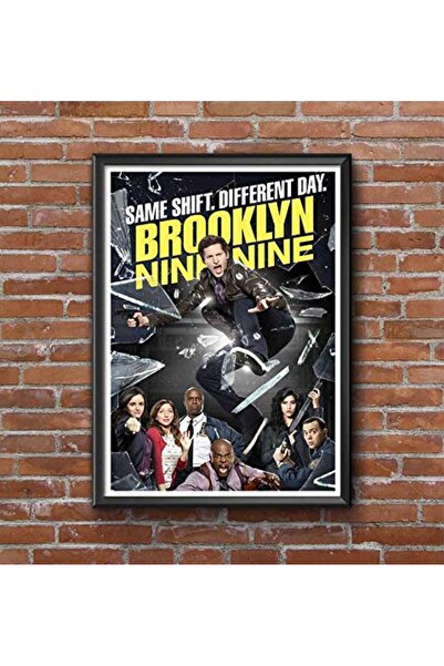 ALAYRA International ملصق مؤطر من الخشب الصناعي لمسلسل بروكلين 99 التلفزيوني ...