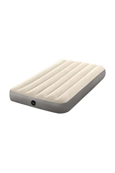 Intex Twin Dura-Beam Single-High 10-inch Airbed - Beige/Grey