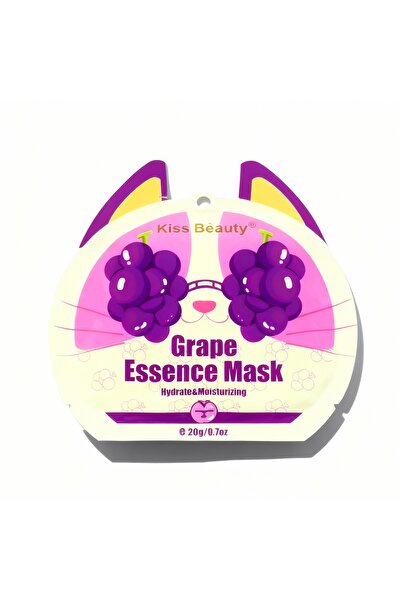 Kiss Beauty Mască facială cu esență de struguri