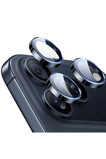 Lito S+ Glass Camera Protection Film for iPhone 15 Pro / 15 Pro Max - Blue