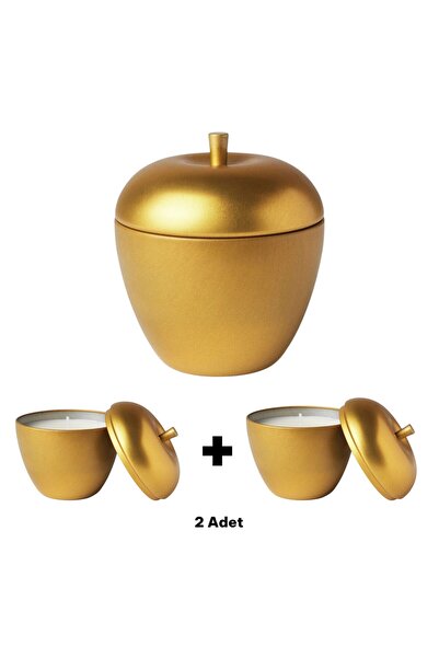 IKEA Vınterfınt Metal Kutuda Elma Şeklinde Kokulu Mum