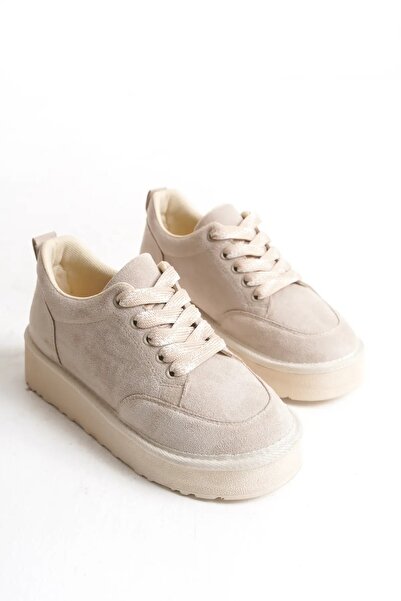 Lively Stylish Nora Daily Lace-Up Thick Sole Suede Shoes