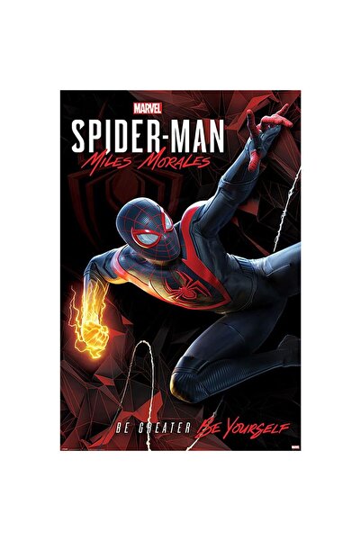 ALAYRA International ألايرا سبايدر مان - مايلز موراليس الأرجوحة السيبرانية (ملصق كبير)، متعدد الألوان