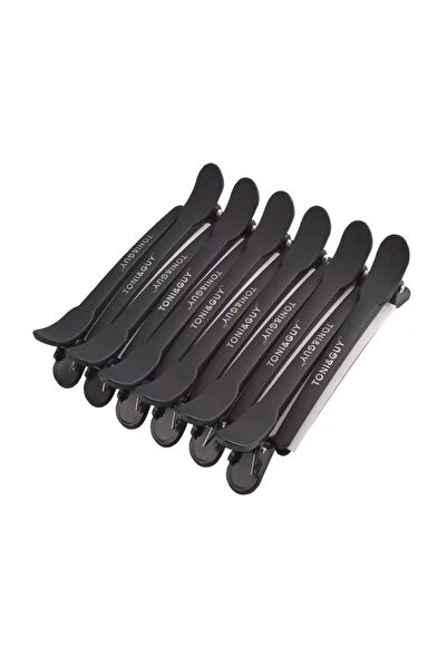 SELA Set de 12 cleme negre pentru coafură