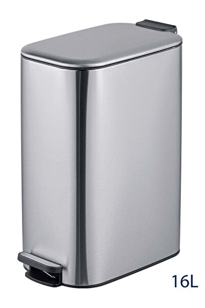 East from Noon سلة مهملات بدواسة سعة 16 لترًا (4.2 جالون) مزودة بغطاء إغلاق ن...