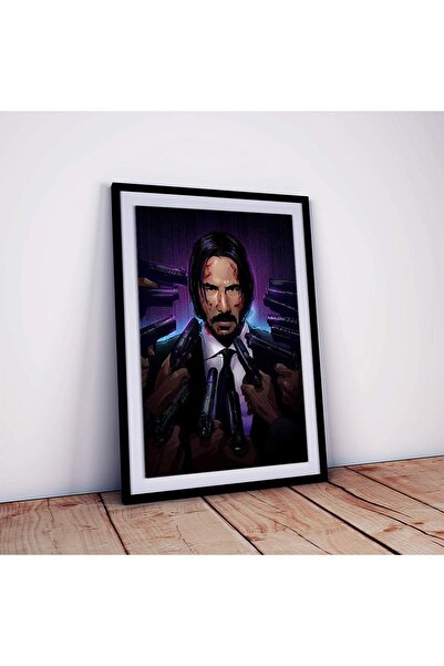 ALAYRA International ملصق جون ويك من ألايرا، مؤطر، مناسب للغرف والمكاتب (متعد...