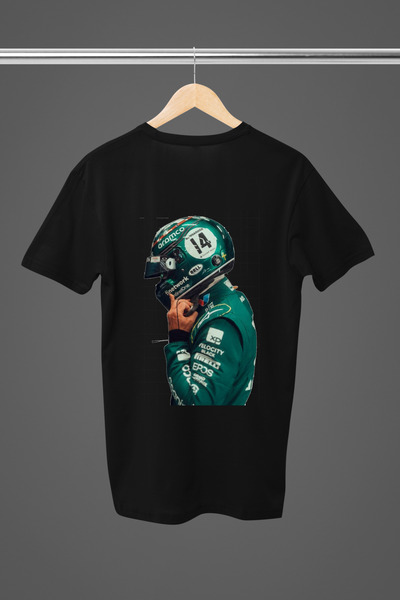 MAGORS FERNANDO ALONSO BUMBAC IMPRIMAT Mânecă scurtă CORTĂ REGULARĂ F1 tricou