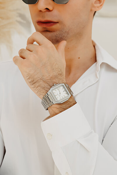 FERRO Silver Steel Band Men's Wristwatch F11653Awt-A 3Atm Water Resistant Warranty for 2 Years Giftpacked