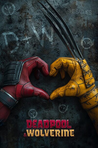 ALAYRA International ملصق فيلم ALAYRA Deadpool & Wolverine 2024، ديكور منزلي،...