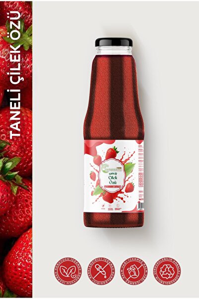 Naturetime Premium Taneli Çilek Özü 1350 gr Doğal Katkısız Şeker İlavesiz Pes...