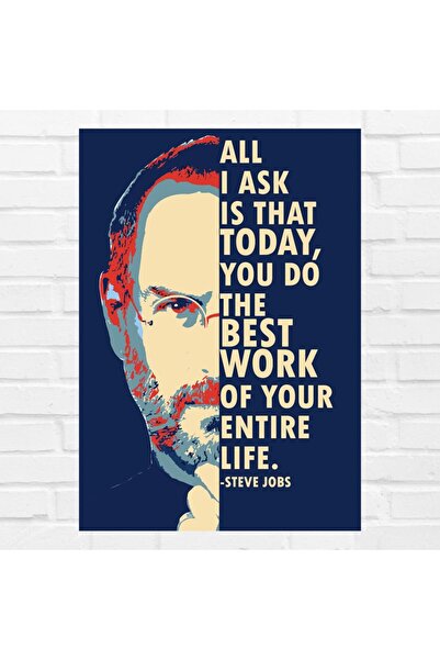 ALAYRA International ملصق فني من ALAYRA يحمل اقتباسًا تحفيزيًا لستيف جوبز، من...