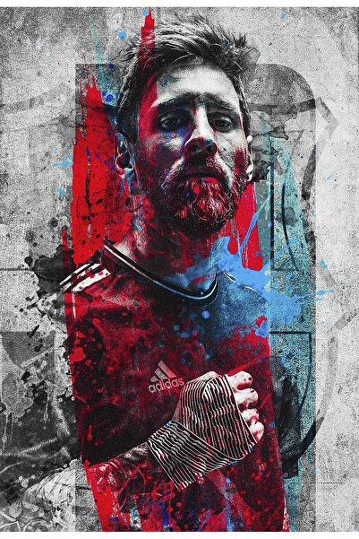 ALAYRA International ملصق ضخم لليونيل ميسي من ألايرا، مناسب للغرف والمكاتب (1...
