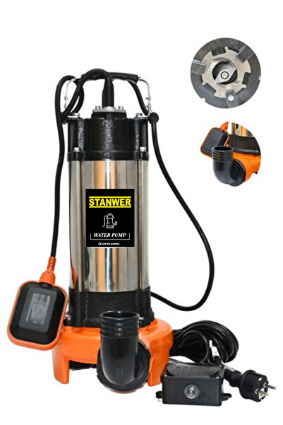 STANWER GERMANY 2 İNC BIÇAKLI PARÇALAYICI DRENAZ ATIK SU POMPASI BAKIR SARGI