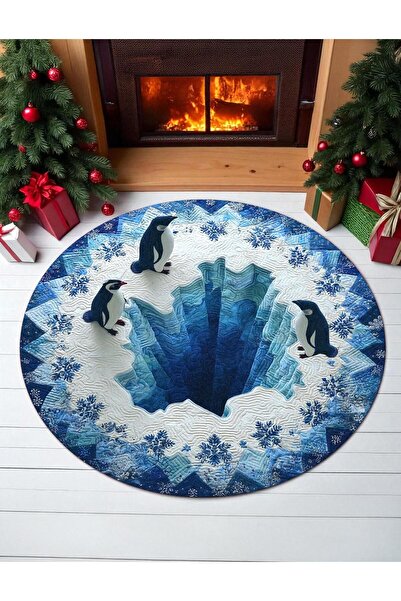 Markaev Kutup Penguenleri Dokuma Taban Halı 553 YNG