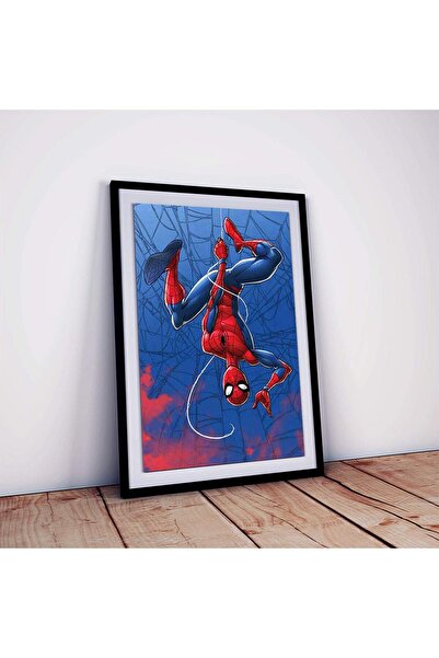 ALAYRA International ملصق سبايدرمان مؤطر من ALAYRA (متعدد الألوان، 12 × 18 بوصة)