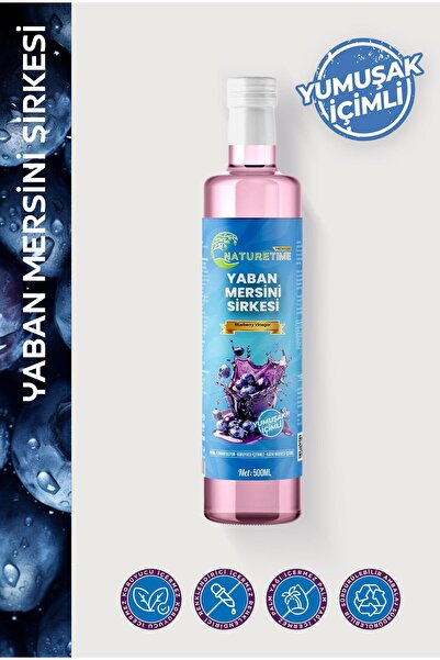 Naturetime Premium Yaban Mersini Sirkesi 500 ml Pestisit & Ağır Metal İçermez Analizli