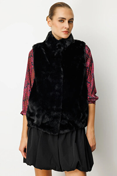 Ekol Torba Cepli Plush Vest