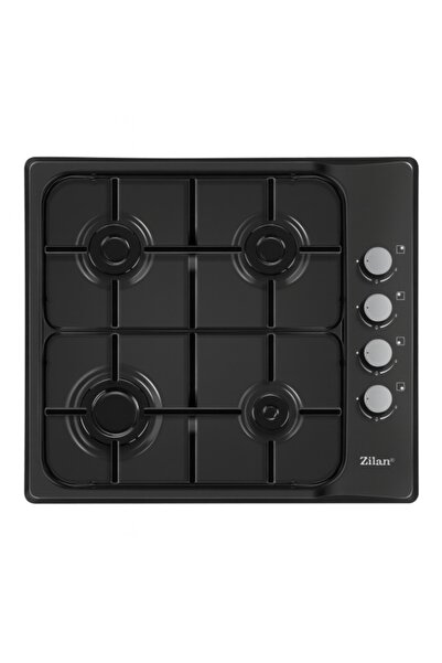 Zilan ZLN 0034 4-burner built-in enameled gas hob, 7.35 kW, black
