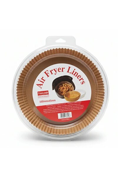 Next Trend Air Fryer Baking Paper Round 16 cm, Non-Stick, 4.5 cm High Edges