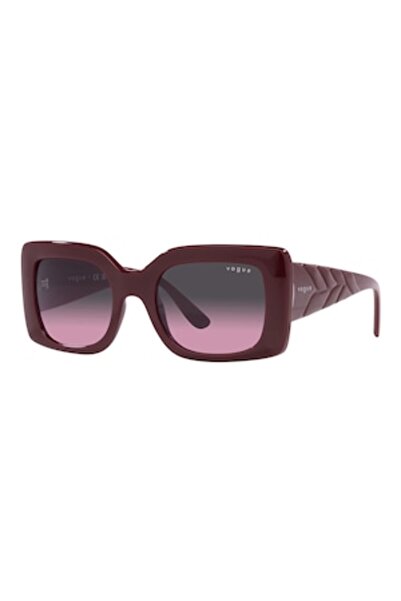 Vogue Eyewear Rectangular sunglasses, solid lenses, Plum violet, 52-21-135