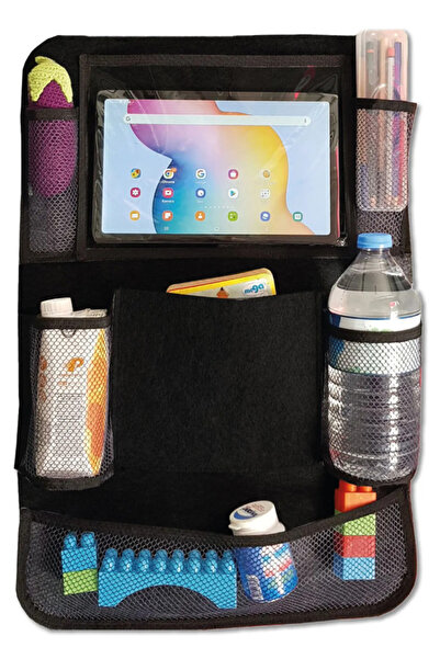 Enba İç ve Dış Ticaret Organizator pentru spatele scaunului auto cu suport pentru tabletă – Organizator pentru interiorul mașinii compatibil cu iPad și tablete