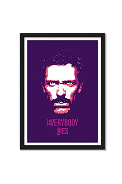 ALAYRA International ألايرا - ملصق مؤطر لأغنية الجميع يكذبون، مناسب للغرف وال...