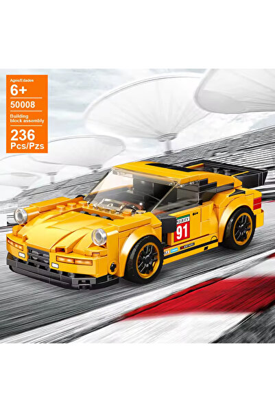 MJ TOYS Teknik Porsche 911 CS Araba Porsche Araba Yapı Blok Oyuncak Araba - 2...