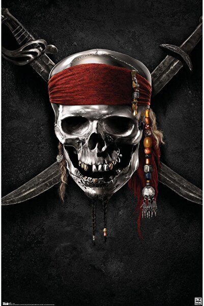 ALAYRA International ملصق حائط تشويقي لفيلم قراصنة الكاريبي 4 من إنتاج شركة أ...