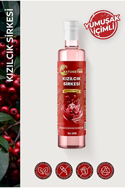 Naturetime Premium Kızılcık Sirkesi 500 ml Pestisit & Ağır Metal İçermez Analizli