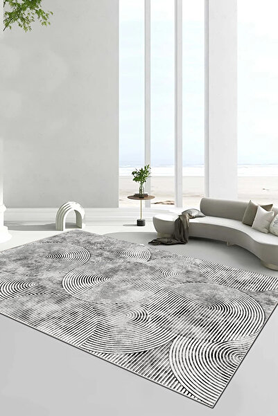 Halise Home Yıkanabilir Kaymaz Taban Dijital Baskılı Halı,Yolluk