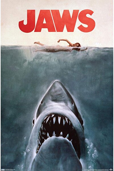 ALAYRA International ملصق حائط ألايرا 24×36 من فيلم الفك المفترس - ملصق من ور...