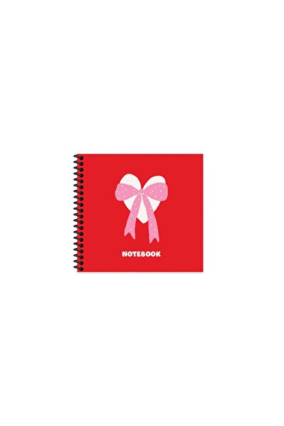 KESKİN COLOR Sharp 16X15 Lined Spiral Bound Hardcover Romantic Notebook - Red...