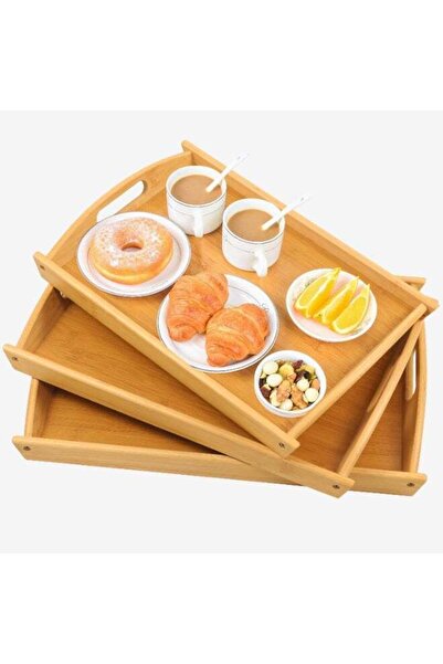 NOON Bamboo Serving Tray Set of 3