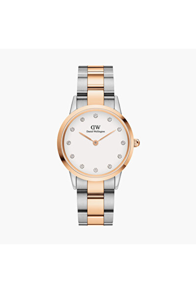 Daniel Wellington 32 MM Silver & Rose Gold Analog Stainless Steel Strap Watch...