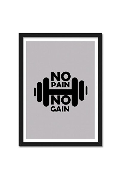 ALAYRA International ألايرا - لا مكسب بلا ألم، ملصق بسيط مؤطر للغرفة والمكتب ...