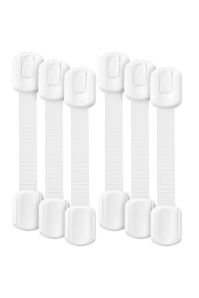 mavio Set 6 sigurante usi copii, blocare sertare si electrocasnice, ajustabile, adeziv 3M