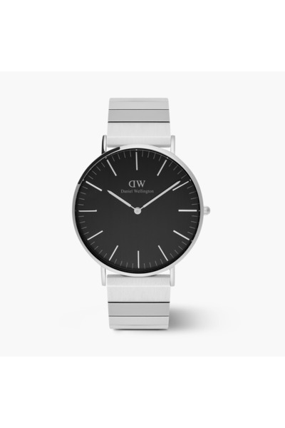 Daniel Wellington Daniel Welington Men's 40MM Silver Analog Stainless Steel S...